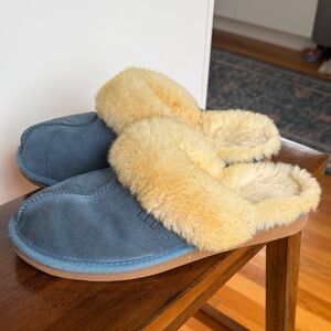 L.L.Bean Blue Scuff Slippers